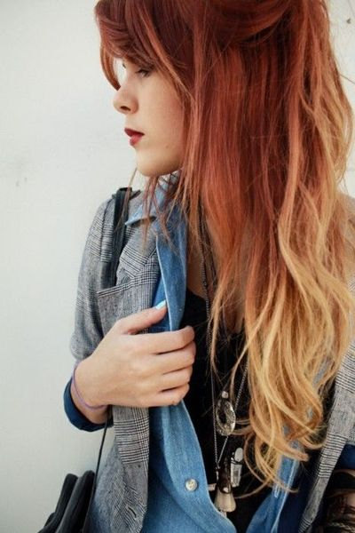 Red And Blonde Hair Tumblr