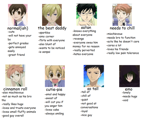 ouran high school host club meme | Tumblr