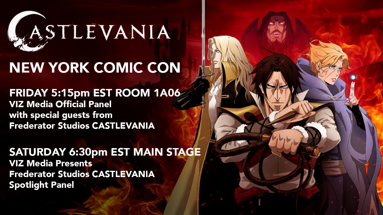 Castlevania is at New York Comic Con today and tomorrow! ⠀⠀⠀⠀⠀⠀⠀⠀⠀Today Friday Oct 4 5:15pm…