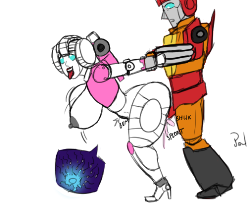 draw-pal:not so wholesome arcee x hot rod