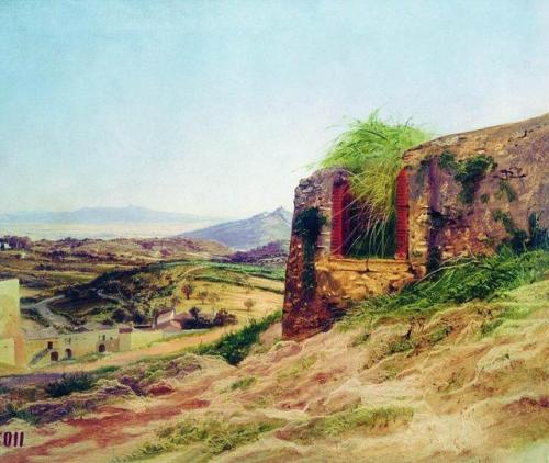 artist-bronnikov:Landscape with ruins, Fyodor...