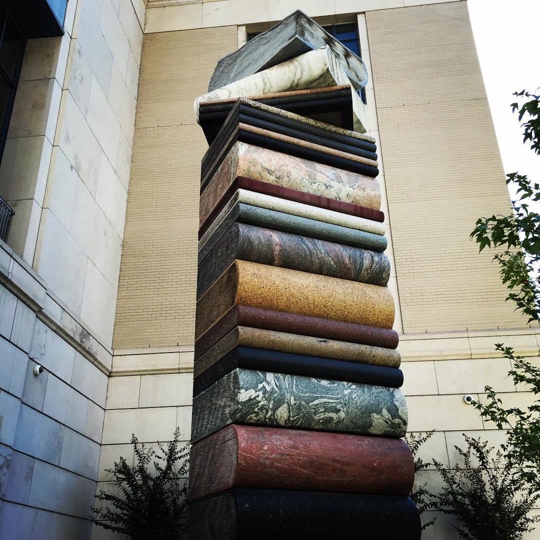 the shining bookshelf sculpture