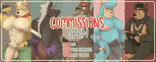 sugary-hot-dog:Only 4 SLOTS100$ full color commission with 1...