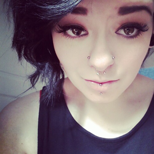 double nostril piercing on Tumblr