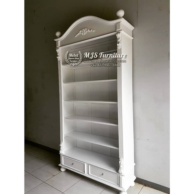 MJS FURNITURE  Rak  buku atau rak  arsip  model  classic 