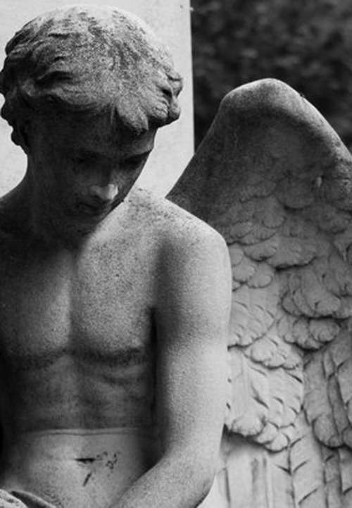 angel statue on Tumblr
