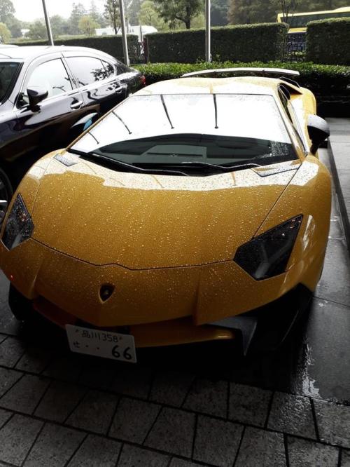 autoporn-net:Lamborghini Aventador LP750 Superveloce in rainy...