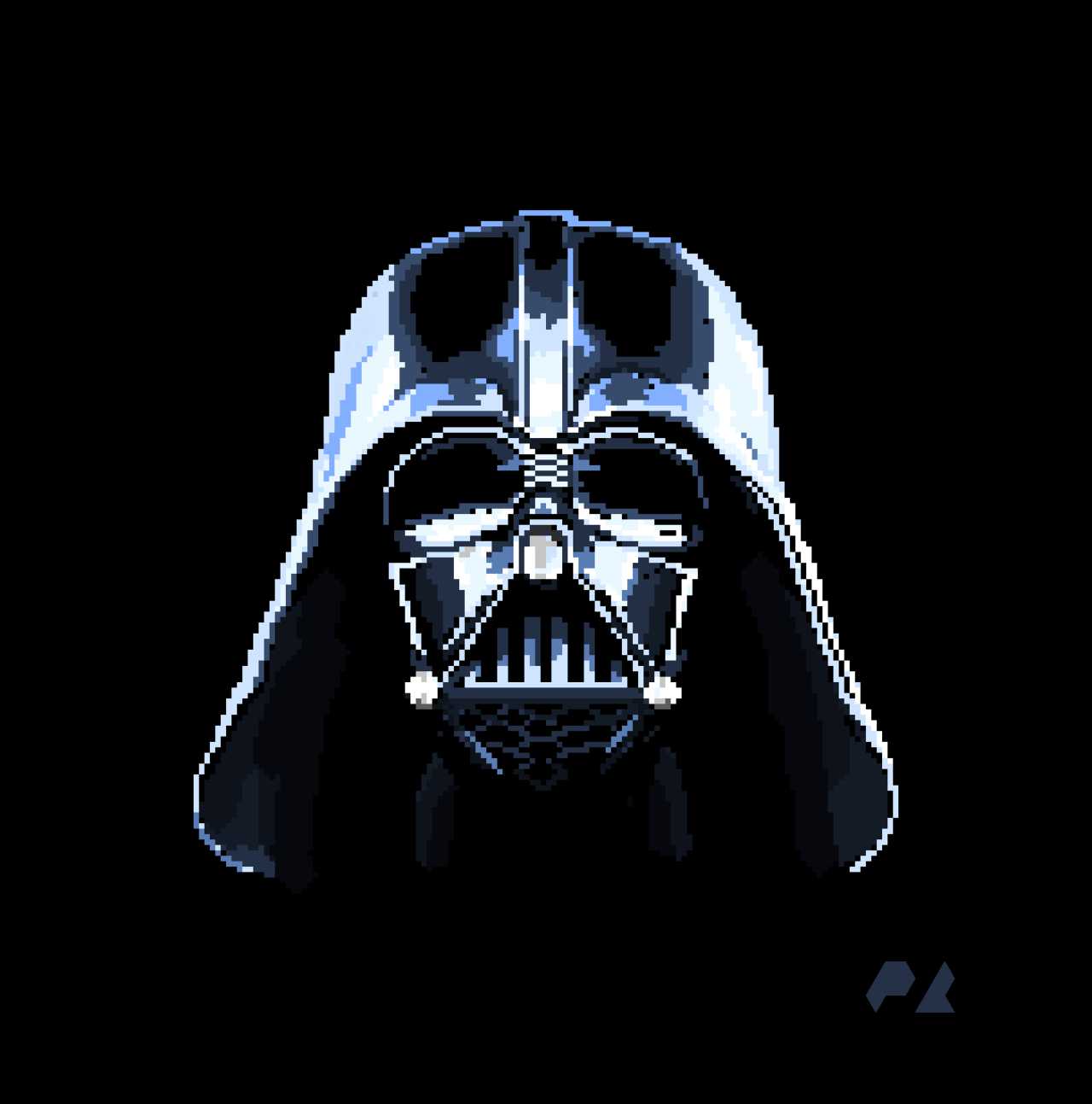 Phuoc Le My Darth Vader Pixel Art Just So Psyched About