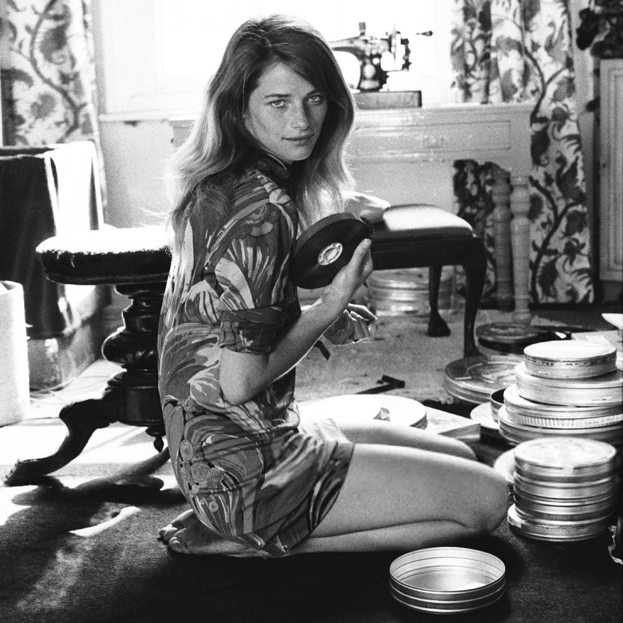 Sixties Charlotte Rampling Wears A High Collared