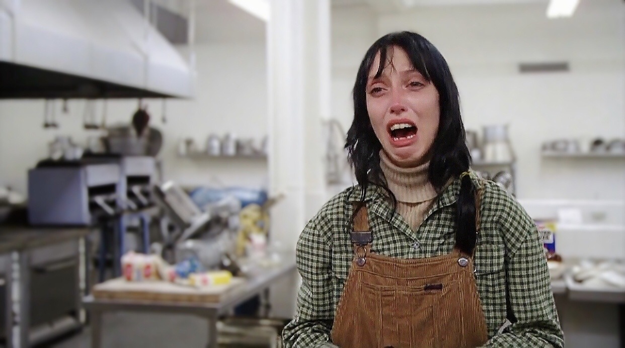 Shelley Duvall in The Shining (1980) Stanley Kubrick.