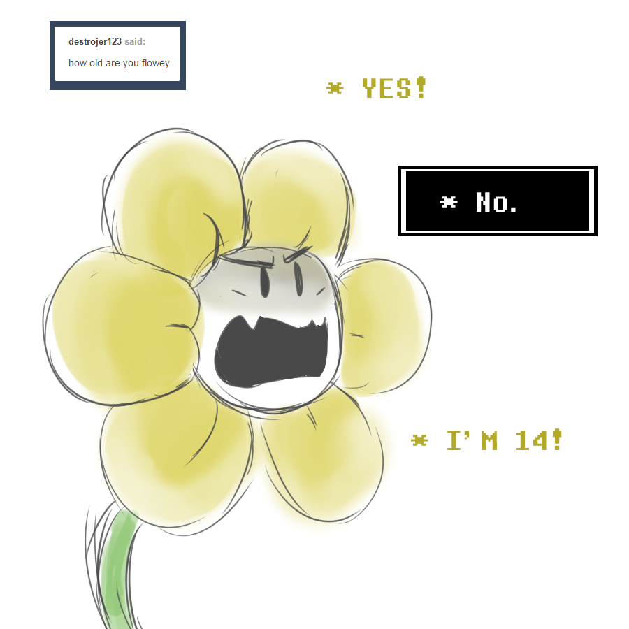 Flowey And Frisk — You Dont Understand Why He Wouldnt Just Tell 6347