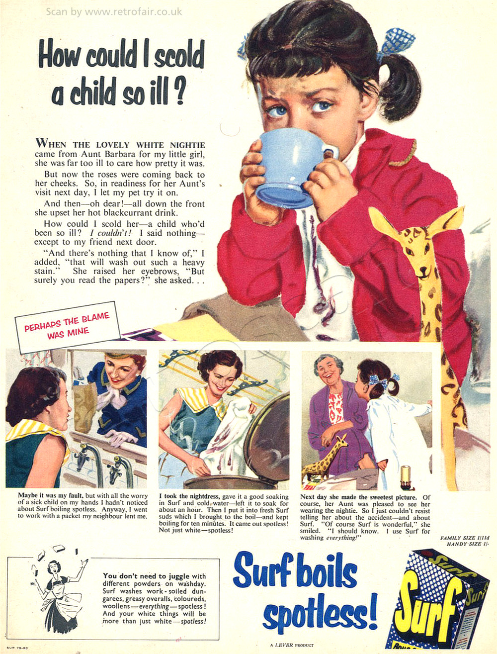 Vintage Ads — retrofair: 1954 Surf Washing Powder via...