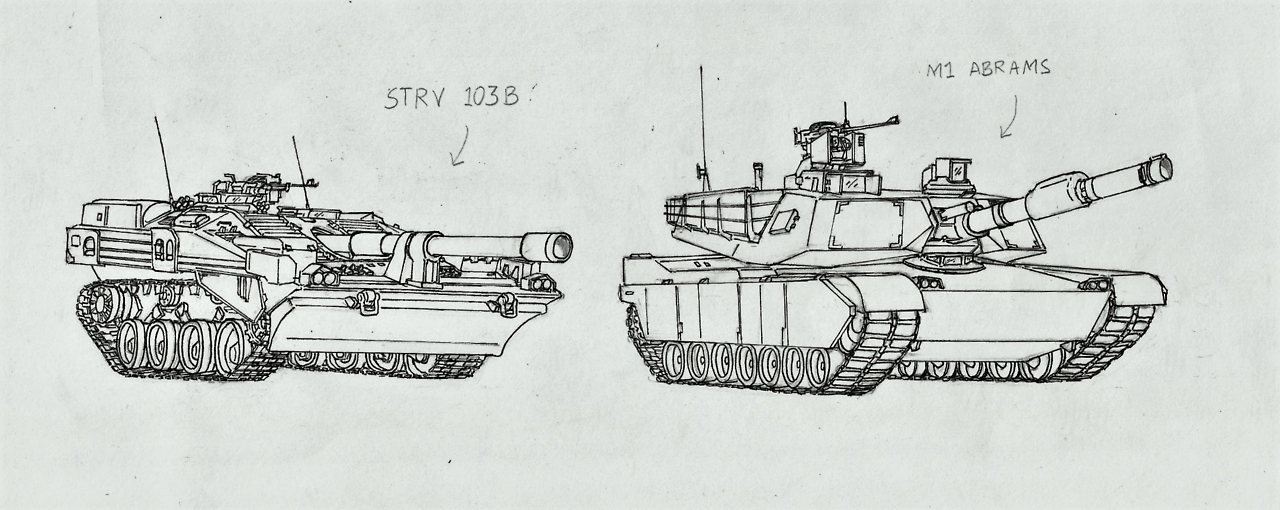 Strv 103 чертеж