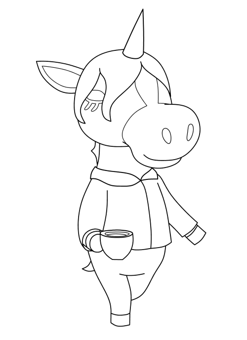 Adorable Isabelle Animal Crossing Coloring Pages ...