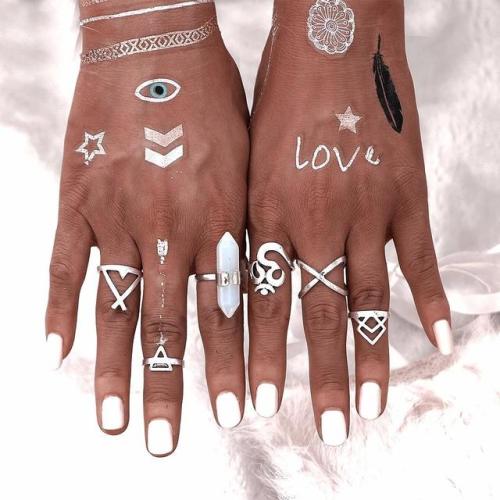 favepiece:6-Piece Beach Boho Ring Set - Use code TUMBLR10 to...