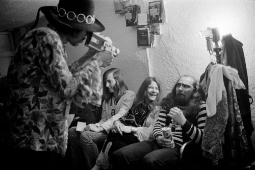 vintageeveryday:Just hanging out with Janis Joplin and Jimi...