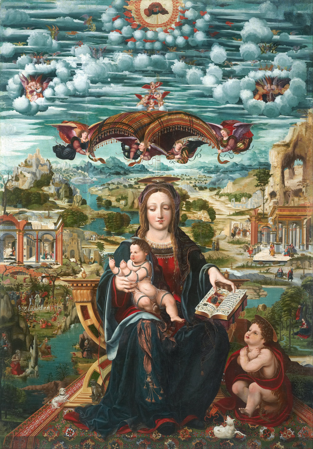 speciesbarocus:
â€œJoan de Burgunya - Virgin and Child with the Infant St. John (c. 1515).
â€