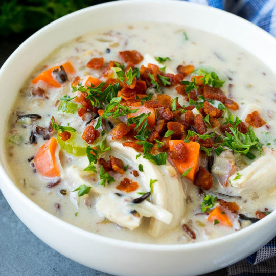 This creamy chicken and wild rice soup is loaded with shredded chicken, veggies, rice and bacon. The perfect way to warm up on a...