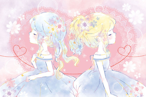 yellow-maiden:Flowery Girls wallpaperFrom an app on the...