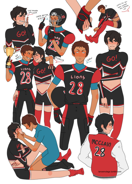 heckitty:HIGH SCHOOL AU WHERE LANCE IS A QUARTERBACK AND KEITH...