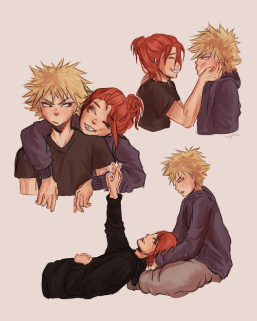 meppine:kiribaku ft kiri with a bun