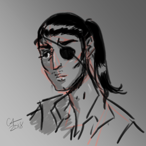 kiryuyu:majima sketch. goodnight.likes/reblogs appreciated 