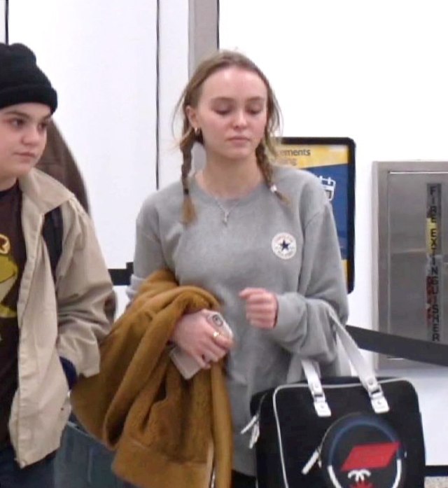 Lily-Rose and Jack Depp