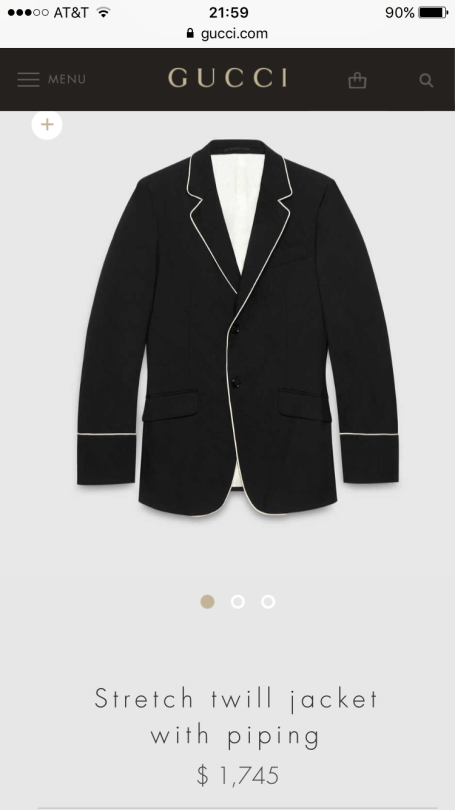 gucci suit on Tumblr