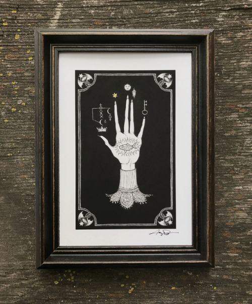 I have several framed (and non framed) Giclee Prints of my Hand...