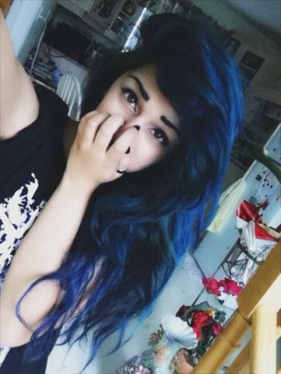 Dark Blue Hair Tumblr