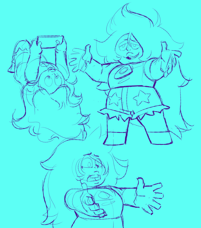 Tired Amethyst scribbles