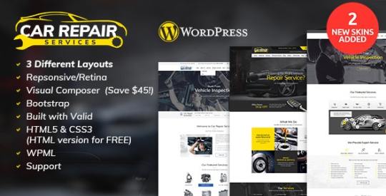 Car Repair Services & Auto Mechanic WordPress Theme v2.8 Nulled