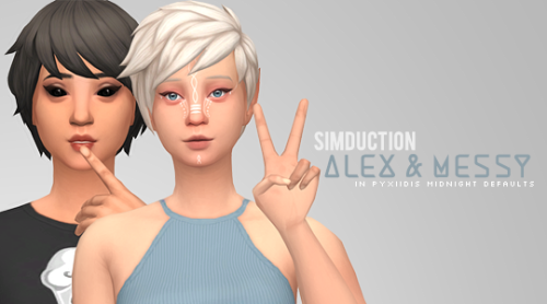 s4cc s4mm ts4cc ts4mm s4recolor s4cas s4hair s4fhair midnight defaults hair recolors dustvydl