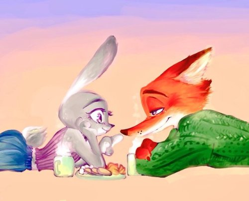 wildehopps-rasps:zootopiafanarts:A lovely staring...