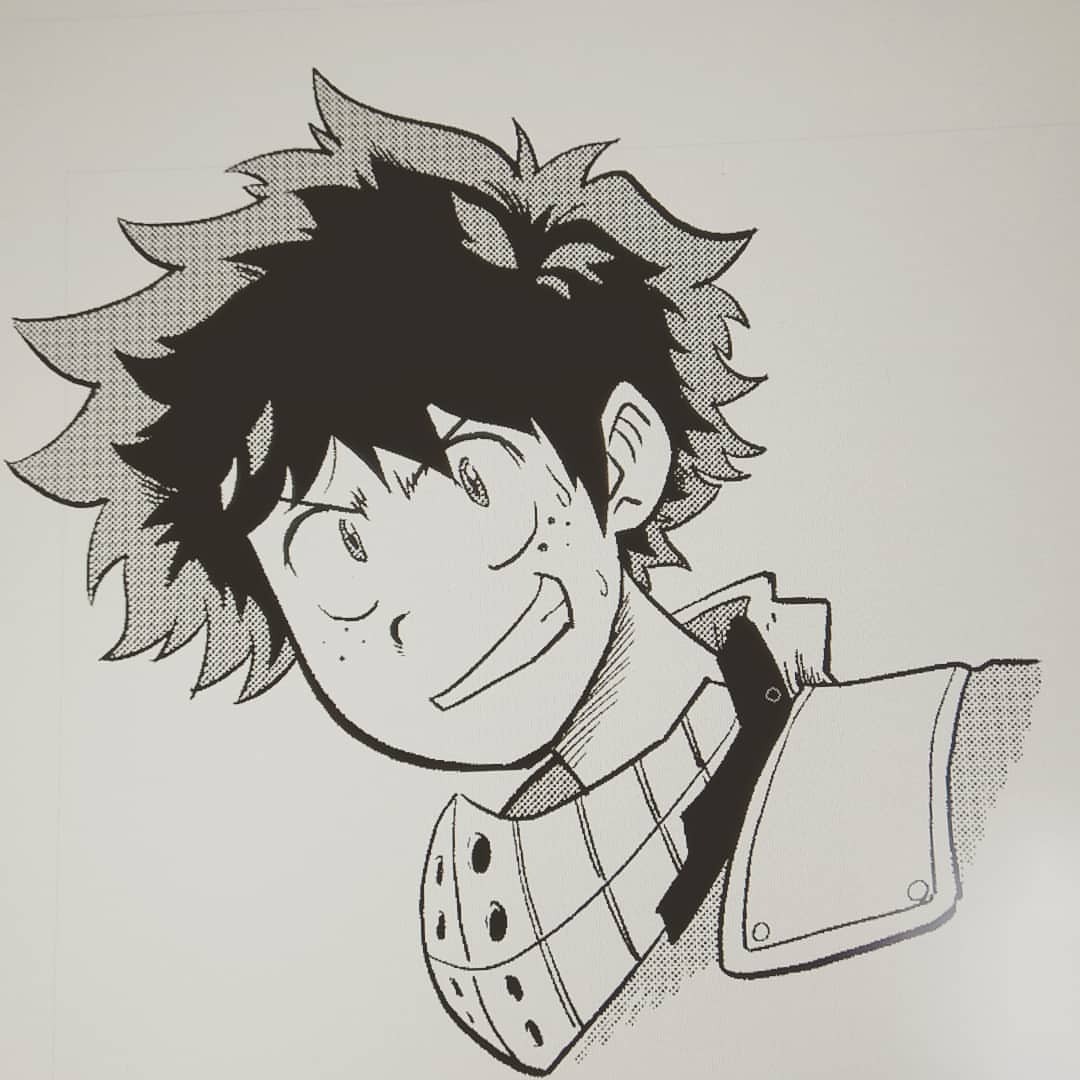 jinchanyumwai.com - Deku from My Hero Academia. Warmup sketch before I...