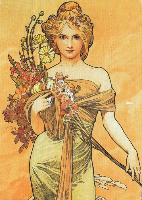 thehistoryofarts:July with Alphonse Maria Mucha.