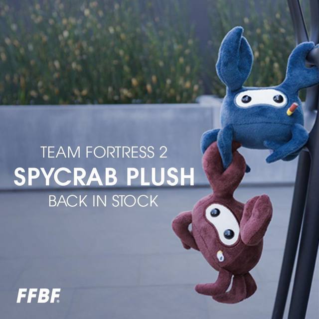 blu spycrab plush