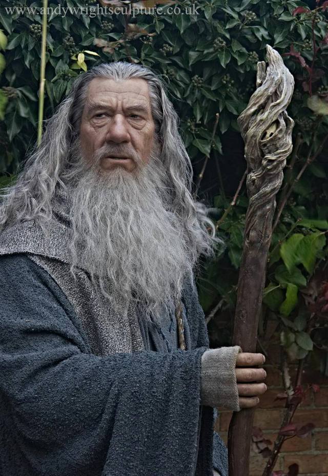 life size gandalf statue