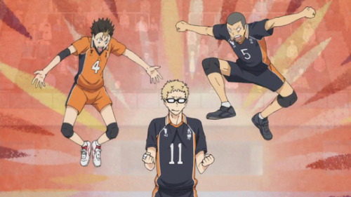 Untitled — pirabbeanime: Tsukishima: *blocks ushiwaka’s