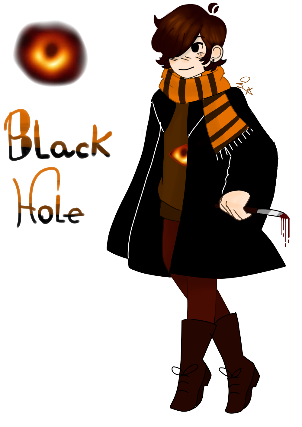 black hole chan cosplay