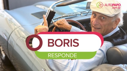 logo de boris responde mostra boris feldman dentro de um carro conversivel interagindo com a camera