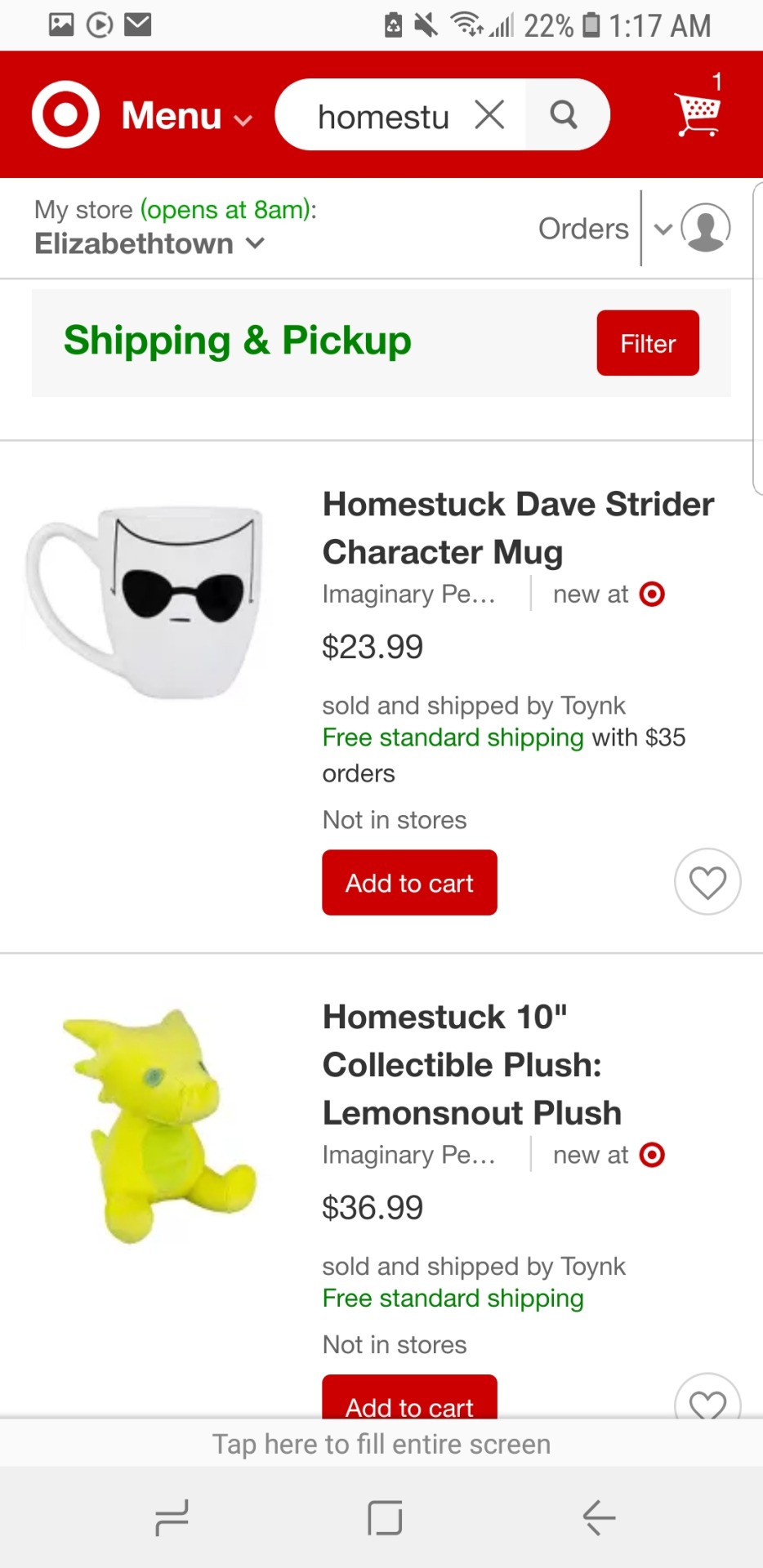 target homestuck plush