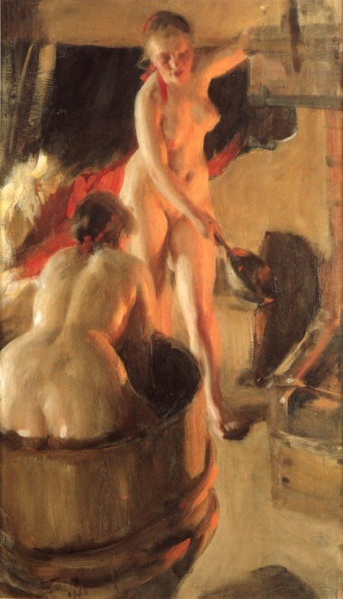 artist-zorn:
“ Women Bathing in the Sauna, 1906, Anders Zorn
Medium: oil,canvas ”
