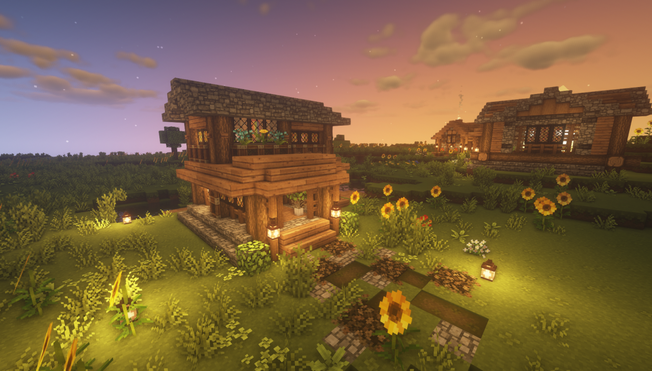 minecraft cottagecore — Fisherman's House | didn't take too long but it