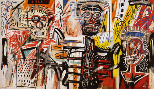 artist-basquiat:Philistines, Jean-Michel BasquiatMedium:...