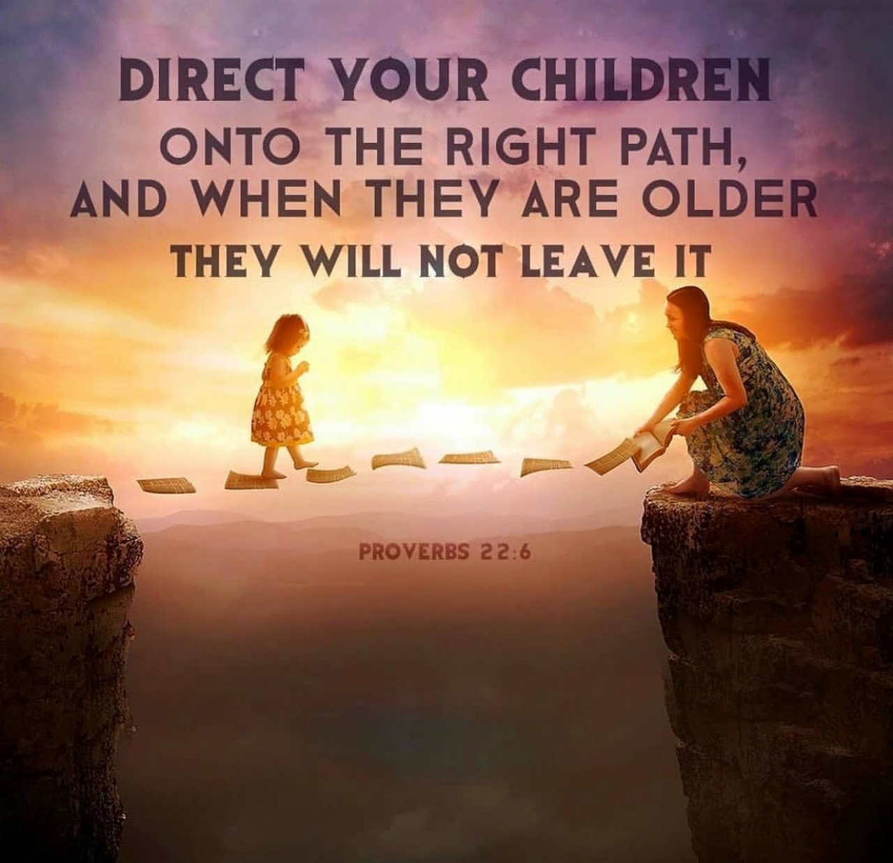 The Living... — Proverbs 226 (NLT) Direct your children onto...