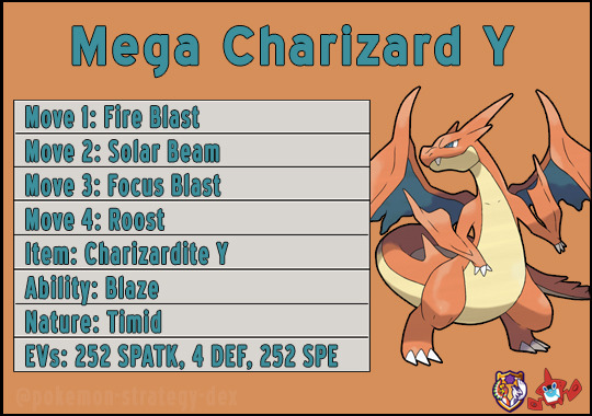 The Pokemon Strategy Dex Mega Charizard Y Moves Fire