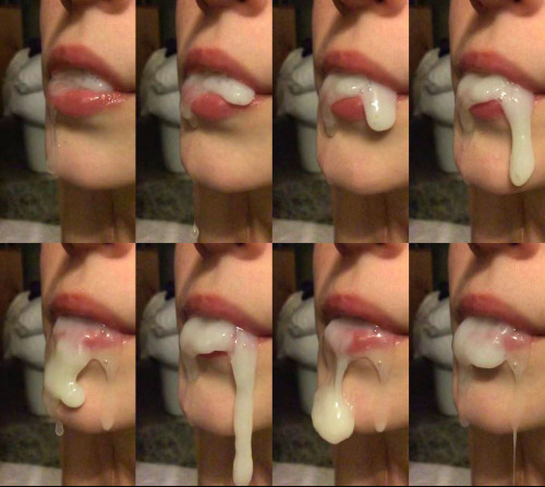 analandsemen:Mouthcream sequence… it make me very hard!