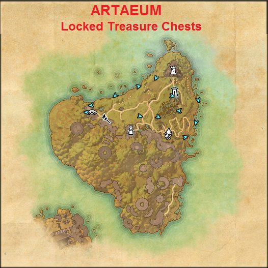 Pictures galore, Treasure chest locations on Artaeum in Elder...