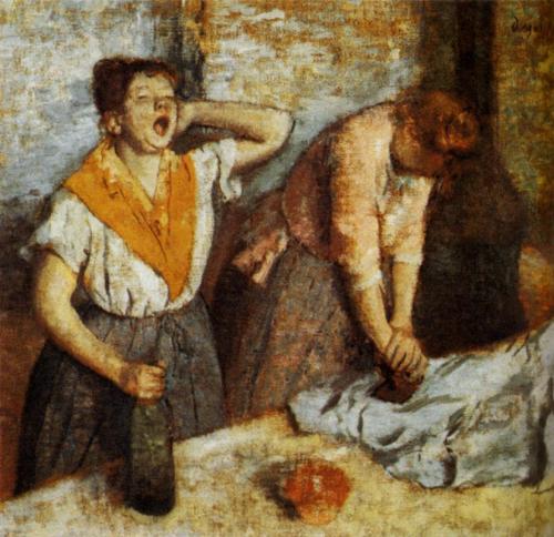 Edgar Degas - Laundry Girls Ironning (1900)